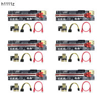 6PCS VER011MINI Riser 011Mini PCIE Riser PCI Express X16 Extender USB3.0สาย X1การ์ด Riser สำหรับการ์ด Bitcoin Miner Mining