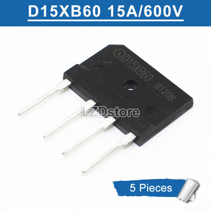 5pcs D15XB60 = D15SB60 SIP-4 15A/600V Induction Cooker Bridge Rectifier ...