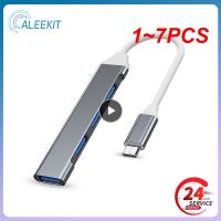 【LZ】♛  Adaptador Multi Splitter para Macbook Tipo C HUB USB 3.0 4 Port OTG 13 15 Air Mi HUAWEI Acessórios para Computador 1-7Pcs