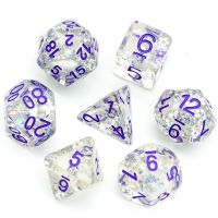 【✆】 7ชิ้น/เซ็ตพลัมลูกเต๋า DND D &amp; D Dice D4 D6 D8 D10 D % D12 D20 Polyhedral เกมชุดลูกเต๋าสำหรับเกมตาราง MTG RPG