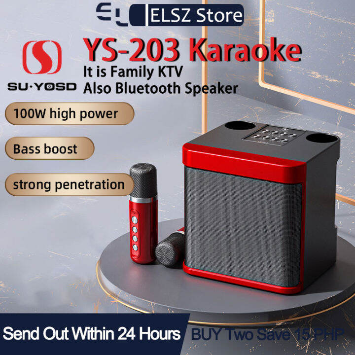 MYHYPERGEAR YS 203 Dual Microphone Wireless Karaoke Speaker Portable