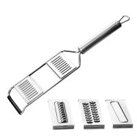 Cheese Grater With Handle Carrot Shredder Fruit Grater Various Cutters Suspending Hole Design for Kitchen Fruit Slices Baked Cheese. pleasant