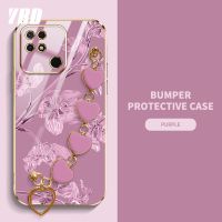 YBD เคสป้องกันกล้องที่แม่นยำ สำหรับ Xiaomi Redmi 10C 10 power ตัวเคสป้องกันไฟฟ้า Xiaomi POCO C40สไตล์ผู้หญิงเคสป้องกันการตกหล่นพร้อมสร้อยข้อมือลวดลายน่ารัก