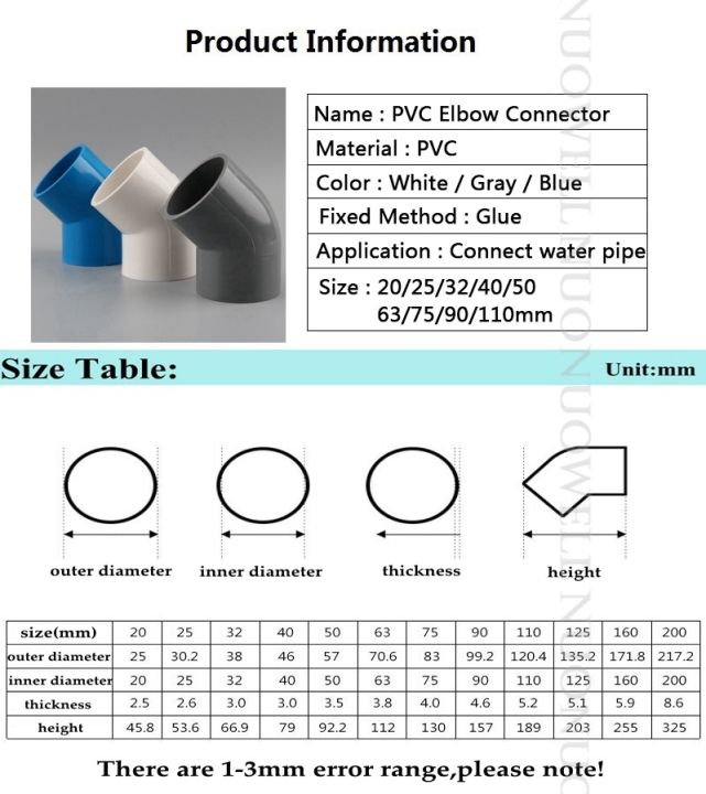 5pcs-i-d-size-20-110mm-pipe-elbow-45-joint-garden-connectors-aquarium-tube