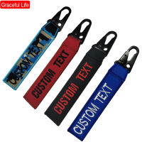 Personalied Keychain Name Patch Embroidery Accessories for Suitcase Bag Customized Luggage tag Luxury Eagle Beak Buckle