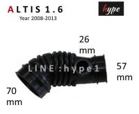 ท่อกรองอากาศ ท่ออากาศ โตโยต้า อัลติส ALTIS 1.6 ปี 2008 - 2013 (หน้าแบน)