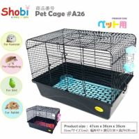 กรง Shobi (รหัสA26) สำหรับสัตว์เล็ก พร้อมแผ่นรองเท้า ขวดน้ำ ถ้วยอาหาร สำหรับกระต่าย แกสบี้ นก แพรี่ด็อก กระรอก ชินชิล่า บริการเก็บเงินปลายทาง สำหรับคุณ