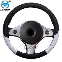 100 DERMAY nd Leather Car Steering Wheel Cover Anti-slip for Alfa Romeo 159 147 156 166 Giulietta GT Mito Auto Accessories