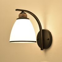 American country wall lamp of bedroom the head of a bed type restoring ancient ways of creative balcony european-style single head stairs sitting room corridor lamps and lanterns ❤