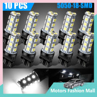 10ชิ้น18smd หลอดไฟรถยนต์3157 3156สีขาวสุดๆ Led 360องศาถอยท้ายหลอดไฟสัญญาณเบรก6000K