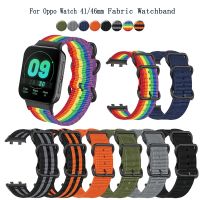 Tali Pengganti Kain Nilon Lembut Gelang Kanvas Gelang Jam Tangan untuk Oppo Watch 41Mm/46Mm