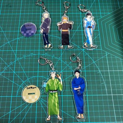 Anyiruanjian 1pc New Haikyuu Hinata Kageyama Tsukishima Sugawara Family Acrylic Stand Figure Model Plate Holder Topper Anime Karasuno Toys.