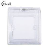 Coswall กล่องใสกันน้ำกันฝุ่นชนิด86สำหรับเบ้าติดผนังขนาด86*86มม. ติดตั้งภายใน