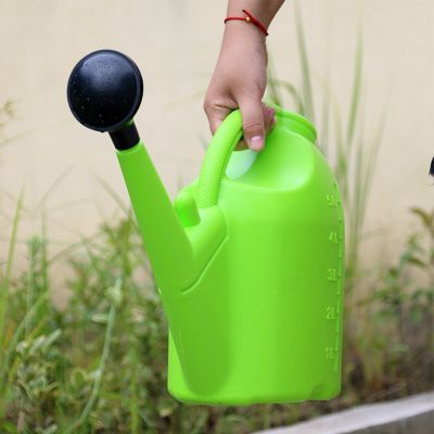 【CC】 5L Plastic Watering Can Thicken Garden No Cover Removable Sprinkler for Vegetable