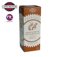 Cafés Richard Moka noisette PODS กาแฟพ๊อด โมกา นัวแซ๊ต นำเข้าจากฝรั่งเศส 25x7g