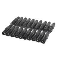 Hot 20Pcs 3Pin Xlr Male To Female Microphone Extension Cable Microphone Cables Plug Audio Socket Mic Audio Connector Adapter