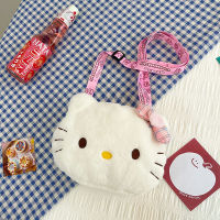 กระเป๋าเป้สะพายหลังแสนน่ารักจากการ์ตูนกระเป๋าสะพายขนาดเล็ก Santio Hello Kitty สำหรับกระเป๋าเป้น่ารักเด็กเล็กเด็กผู้หญิงกล่องเก็บหูฟัง