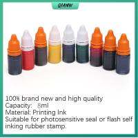 QIANW 8ml 9 Color สีสัน ร้อน น้ำมัน อุปกรณ์สำนักงานโรงเรียน Inkpad สมุดภาพ หมึกเติมแฟลช ซีลไวแสง เครื่องปั๊ม