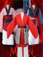 Disney Mulan คอสเพลย์ชุดเจ้าหญิง Liu Yifei สไตล์เดียวกันชุด Hanfu เด็กผู้ใหญ่