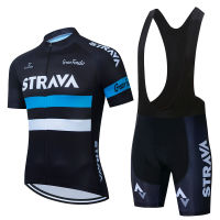 STRAVA Summer Cycling Clothing Comfortable Racing Bicycle Clothes Suit Quick-Dry Mountain Bike Cycling Jersey Set Ropa Ciclismo