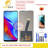 FWDGVY 6.52 "ของแท้สำหรับ TCL 20Y 6156D / 20E 6125F 6125D จอแสดงผล LCD แบบสัมผัสหน้าจอ6125ชั่วโมง + อุปกรณ์ซ่อมของขวัญฟรี + กระจกเทมเปอร์1ชิ้น