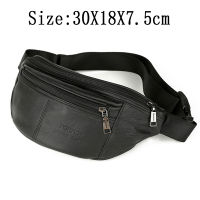 Fashion Genuine Leather Waist Bag for Men Fanny Pack Leather Belt Bag Waist Pack Bum Bag Money Belt Waist Pouch Molle Pochete
