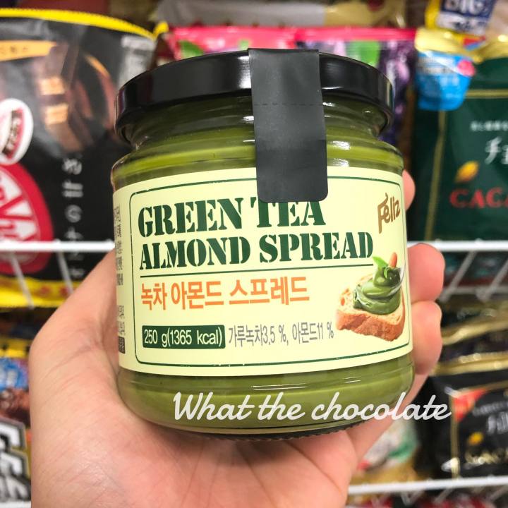 greentea-almond-spread-สเปรดชาเขียวผสมอัลมอลด์-นำเข้าจากเกาหลี