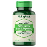 PipingRock Max Whole Greens/Fruits &amp; Vegetables with Probiotics