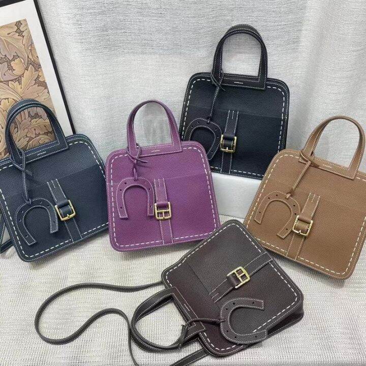 Spring 2023 new h Togo home head layer cowhide hand sewing thick line