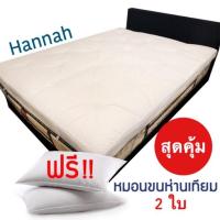 ?Topperพร้อมหมอนขนห่านเทียม2ใบ [ Topper  หนา 4 นิ้วเบาะรองนอนขนห่านเทียมกันไรฝุ่น ]