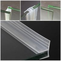 2M 6/8/10/12mm Seal Strip Glass Door Bathroom Shower Screen Door Seal Strips Water Silicone F/U Shape Furniture Hardware