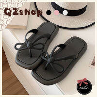 QZshop หวานละมุนมากกกรองเท้าผู้หญิงหูคีบ?รองเท้าผู้หญิงหูหนีบแต่งโบว์ผูก ?ราคาดีงาม คุณภาพเกินราคา?นิ่ม ใส่สบาย?