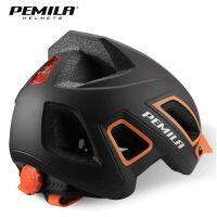 【LZ】☬✿  PEMILA-Capacete Masculino Ultra Leve de Bicicleta Capacete MTB Boné de Segurança Ciclismo de Montanha Equitação Esportiva Luz Troneira LED