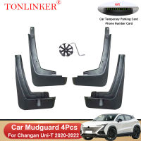 TONLINKER Mudguard สำหรับ Changan Uni-T UNIT SUV 2022 2023- Mud Flaps Auto Mudguards Splash Guards Fender Mudflaps รถอุปกรณ์เสริม