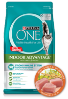 Purina One Adult Indoor Advantage Formula เพียวริน่า วัน  อาหารแมวชนิดเม็ด เกรดซุปเปอร์พรีเมี่ยม  สำหรับแมวเลี้ยงในบ้าน อายุ 1ปีขึ้นไป 1.3กิโล