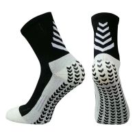 【YD】 Football Socks Men Athletic Non Soccer Cushioned Breathable Basketball Hiking Grip compression