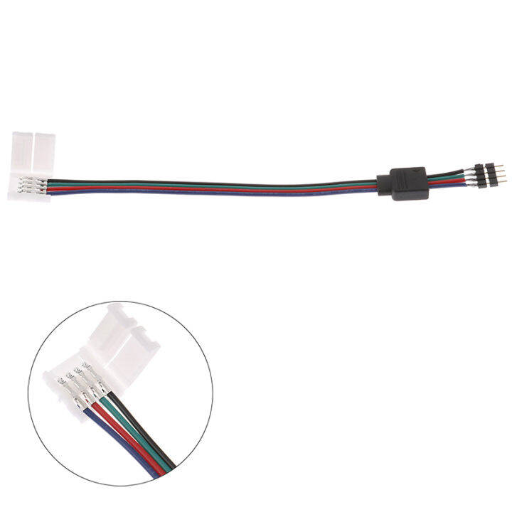 csndices-tanhaigang-15cm-5050-rgb-4-pin-led-strip-light-connectors-strip-to-power-adaptor-connector