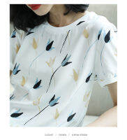 T-shirt Plus Size Short-sleeved Floral Clothes Fashion Bottoming Shirt