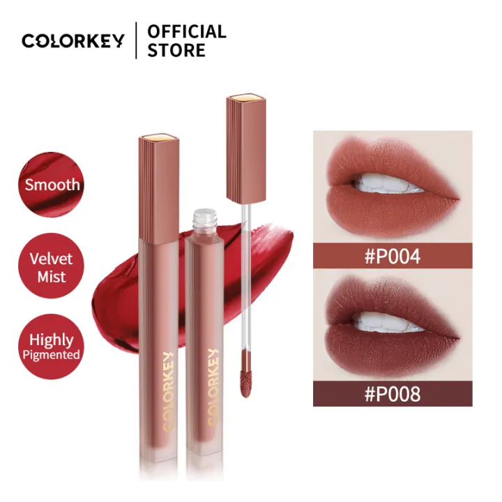 Colorkey Lip Gloss Cream Velvet Soft Texture Moisturizing Lip Makeup 2g ...