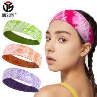 【cw】 AbsorbentHairBandsSweat Headband RunningCycling Exercise Sweatband Elasticity Hair BandageHeadwear