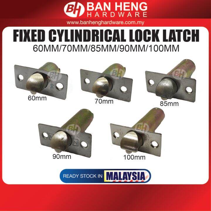 CYLINDRICAL DOOR LOCK TONGUE LATCH 60MM/70MM/85MM/90MM/95MM/100MM Lazada