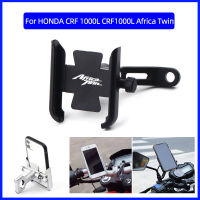 For HONDA CRF 1000L CRF1000L Africa Twin ABSDCT Motorcycle CNC Handlebar Rearview Mirror Mobile Phone Holder GPS stand cket