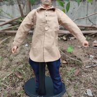 1 6 Scale Action Figure อุปกรณ์เสริม WWII Soviet Army เสื้อ North African เสื้อ Pullover กลางความยาวเสื้อ Fit 12 ”Body Figure