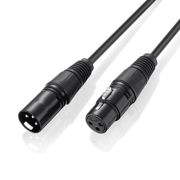 microphones-cable-10ft-xlr-cable-stage-light-cable-wire-3-pin-male-to-female-connector-for-microphones-and-stage-lights