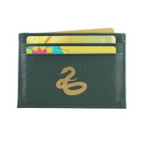 Snake Pattern Credit Card Holder Faux Leather Wallet With Multi Card Slots Portable Purse Card Holders