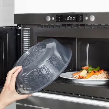 Food Splatter Guard Upgrade 200 degrees Food Splatter Cover Microwave Oven  Anti Spluttering Lid with Steam Vent Kitchen Tool