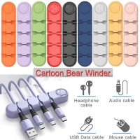 Silicone Cable Organizer USB Cable Wire Winder Desktop Tidy Management Clips Cable Holder for Mouse Headphone Wire Organizer Cable Management