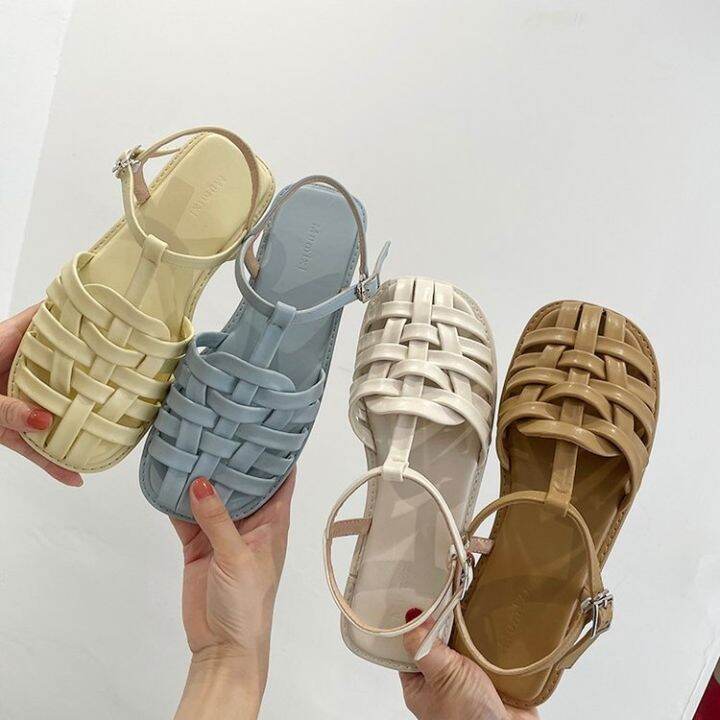 Dép đi biển nữ quai ngang cao su cao cấp size 35-40 - Slippers Dép lê nữ  hai quai đi mưa chống nước - MixASale
