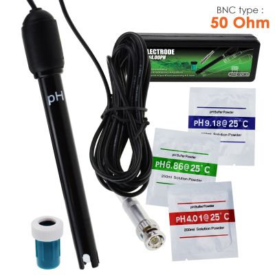 0-14 pH Electrode Probe BNC Connector Replacement Kit for Aquarium Hydroponics Plant Pool Spa 300cm Cable for PH Meter Monitor