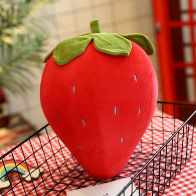 DJDK Cartoon Soft Toy Fruit Strawberry Plush Pillow Home Decoration Cushion Strawberry Plush Stuffed Plush Doll Stuffed Toys Fruit Plush Toys